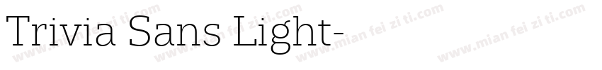 Trivia Sans Light字体转换